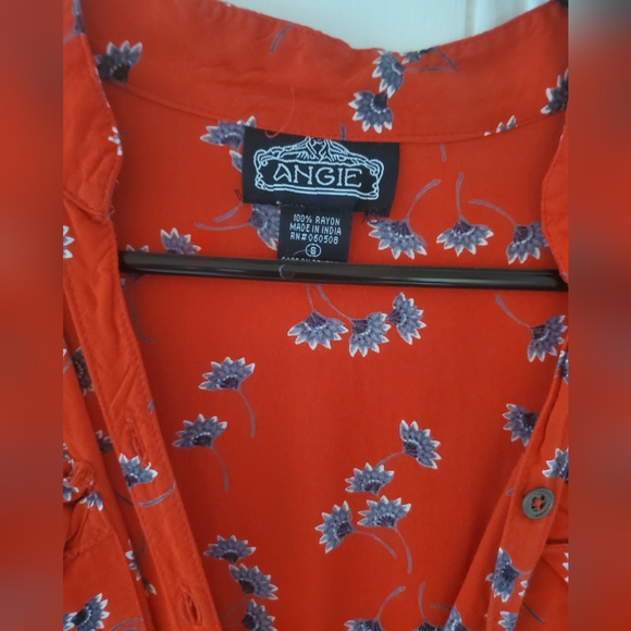 Angie red dress with pockets - Picture 3 of 4